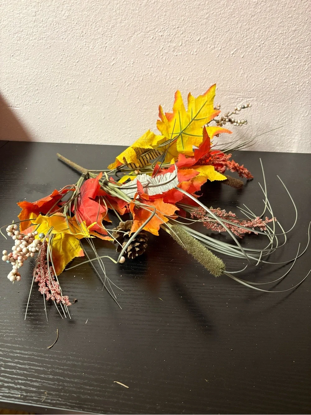 Large Fall Faux Floral Decor Bundle Sunflowers Maple Leaves Harvest Picks